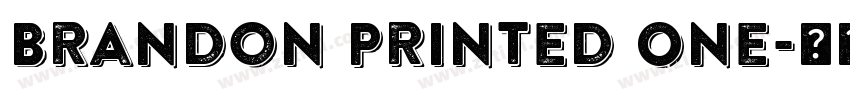 Brandon Printed One字体转换